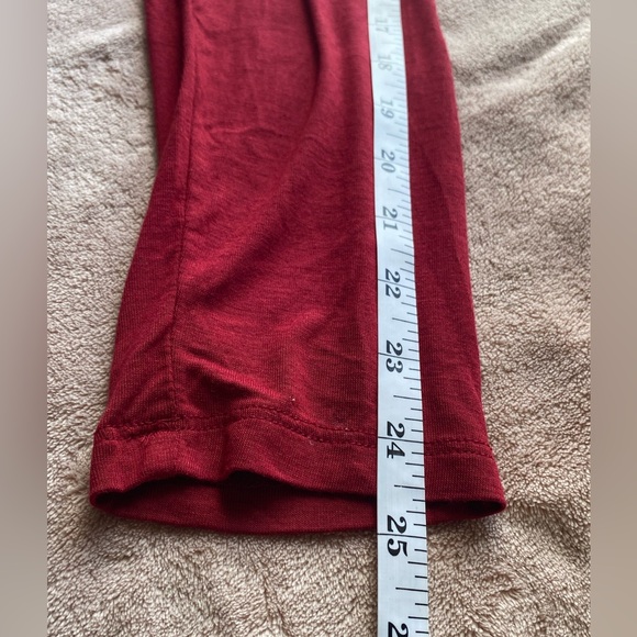 Motherhood Maternity Women Empire Waist Long Sleeve Dress - Burgundy - Size M - Picture 12 of 13